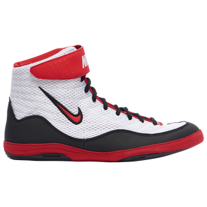 red and black nike wrestling shoes