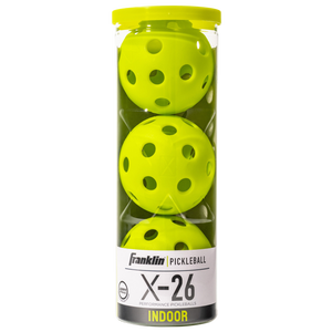 Franklin X-26 Indoor Pickleballs 3Pk - Adult - Lime