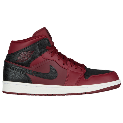 Jordan AJ1 Mid - Men's - Basketball - Shoes - Team Red/Gym Red/Black ...