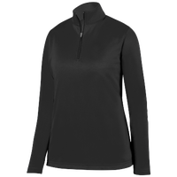 Augusta Sportswear Team Wicking Fleece Pullover - Women's - All Black / Black