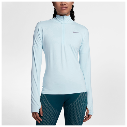 Nike Dri-FIT Element 1/2 Zip - Women's - Running - Clothing - Glacier Blue