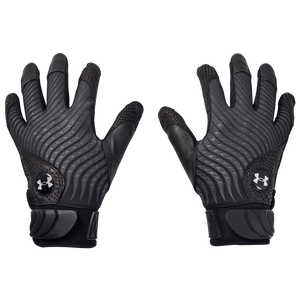 Under Armour Harper Pro 20 Batting Gloves - Black/Black/Metallic Silver