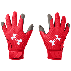 Under Armour Harper Hustle 20 Batting Gloves - Red/Red/White