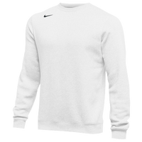 nike club fleece crew white