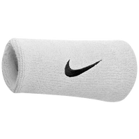Nike Swoosh Doublewide Wristbands - Men's - White / Black