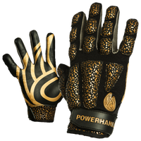 Powerhandz Weighted Anti-Grip Basketball Gloves - Adult - Black / Gold