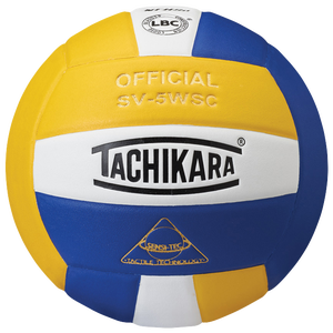 Tachikara SV-5WSC Volleyball - Adult - Gold/White/Royal