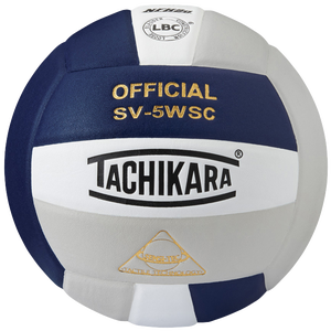 Tachikara SV-5WSC Volleyball - Adult - Navy/White/Silver