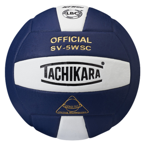 Tachikara SV-5WSC Volleyball - Adult - Navy/White/Silver
