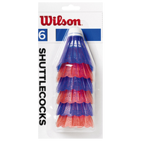 Wilson Plastic Shuttlecocks - Red / Blue