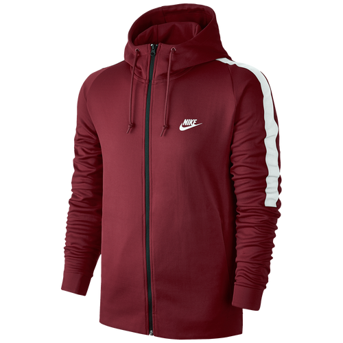 Nike Tribute Hooded Jacket - Men's - Casual - Clothing - Team Red/White ...