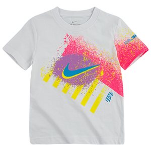 white pink and blue nike shirt