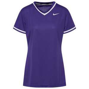 Nike Team Select V-Neck Jersey - Women's - Purple/White