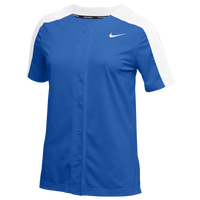 Nike Team Stock Vapor Select Full Button Jersey - Women's - Blue