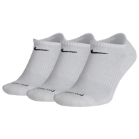 Nike 3 Pack Dri-FIT Plus No Show Socks - Men's - White