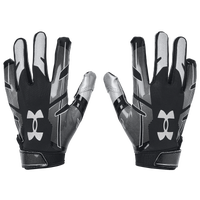 Under Armour F8 Receiver Gloves - Youth - Black / Silver