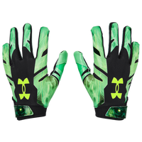 Under Armour Novelty Receiver Gloves - Youth - Green / Black