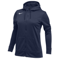 Nike Team Full-Zip Therma Hoodie - Women's - Navy / Navy