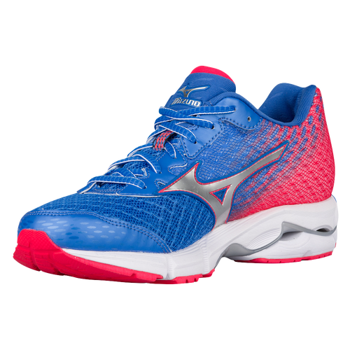 736373 Womens Mizuno Wave Rider 19 Palace Blue/Silver/Diva Pink 736373 Womens Mizuno Wave Rider 19 Palace Blue/Silver/Diva Pink