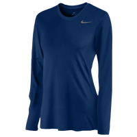 Nike Team Legend Long Sleeve T-Shirt - Women's - Navy / Navy