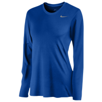 Nike Team Legend Long Sleeve T-Shirt - Women's - Blue / Blue