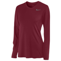 Nike Team Legend Long Sleeve T-Shirt - Women's - Cardinal / Cardinal