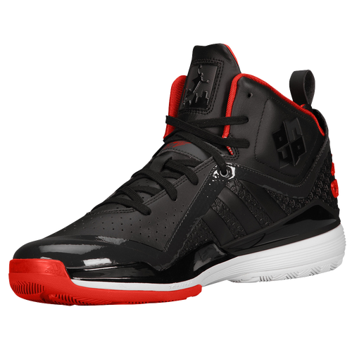 adidas D Howard 5 - Men's - Basketball - Shoes - Black/Light Scarlet/White
