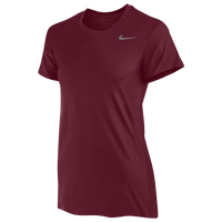 Nike Team Legend Short Sleeve T-Shirt - Women's - Maroon / Maroon
