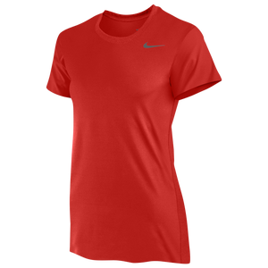 Nike Team Legend Short Sleeve T-Shirt - Women's - University Red/Cool Grey