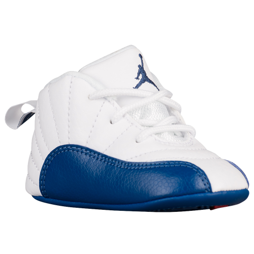 Jordan Retro 12 - Boys' Infant - Basketball - Shoes - White/French Blue ...