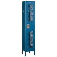Salsbury Assembled Single Tier Vented Locker - Blue / Blue