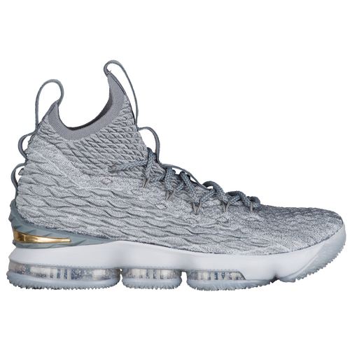 lebron 15 grey and gold