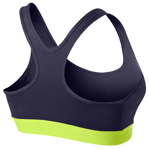 Nike Pro Padded Bra - Women's - Training - Clothing - Ink/Volt