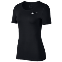 Nike Pro Mesh Top - Women's - Black / White