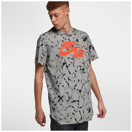 Nike AF1 AOP T-Shirt - Men's - Casual - Clothing - Dark Grey Heather ...