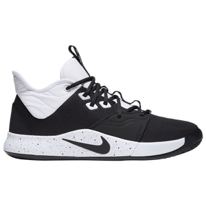 nike pg 3 white and black