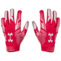 Under Armour F8 Receiver Gloves - Youth - Red
