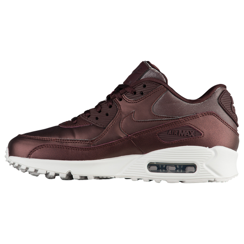 Nike Air Max 90 Women's Casual Shoes IronMetallic Nike Air Max 90 Leather in Iron Metallic and Red Bronze