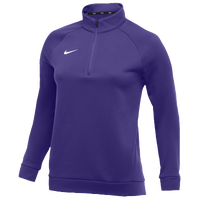 Nike Team Therma 1/4 Zip Top - Women's - Purple / Purple