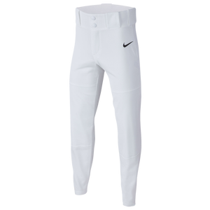 Nike Youth Core Dri-FIT Open Hem Baseball Pants - Boys' Grade School - White/Black