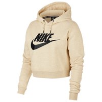 nike rally metallic clash crop hoodie