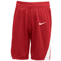 Nike Team National Shorts - Boys' Grade School - Red / White