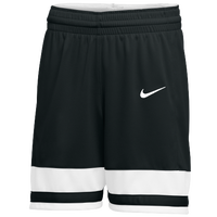 Nike Team National Shorts - Girls' Grade School - Black / White