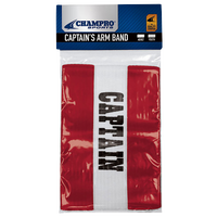 Champro Captain's Arm Bands - Red / White