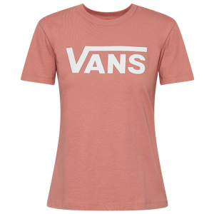 Vans Flying V Crew T Shirt Women S Casual Clothing Rose Dawn