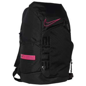 pink and black nike elite backpack