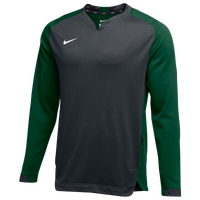 Nike Team BP Crew - Men's - Grey / Dark Green