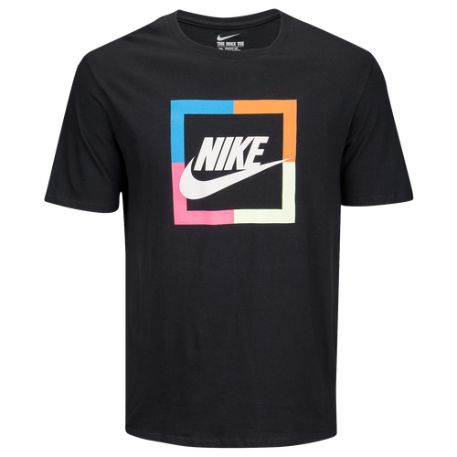 Nike Graphic T-Shirt - Men's - Casual - Clothing - Black/Neon