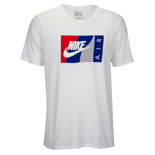 Nike Graphic T-Shirt - Men's - Casual - Clothing - White/Red/Royal