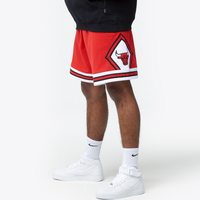 Mitchell & Ness NBA Swingman Shorts - Men's - Red / White